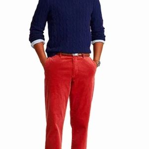 Brick Red Ralph Lauren Polo Corduroy Pants